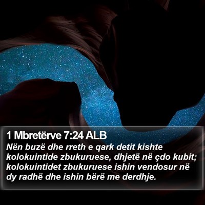 1 Mbretërve 7:24 ALB Bible Verse Image