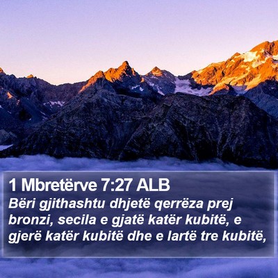 1 Mbretërve 7:27 ALB Bible Verse Image