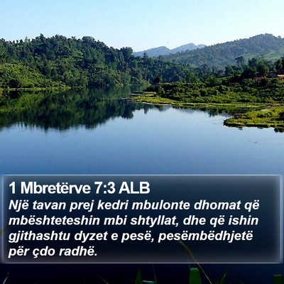 1 Mbretërve 7:3 ALB Bible Verse Image