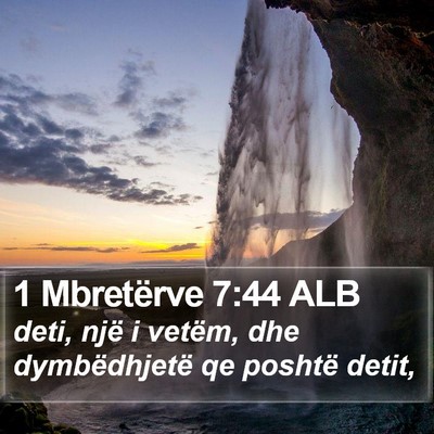 1 Mbretërve 7:44 ALB Bible Verse Image