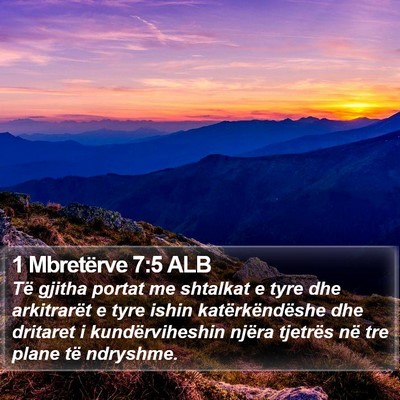 1 Mbretërve 7:5 ALB Bible Verse Image