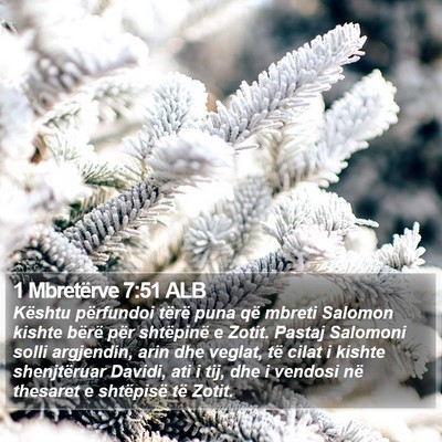1 Mbretërve 7:51 ALB Bible Verse Image