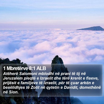 1 Mbretërve 8:1 ALB Bible Verse Image