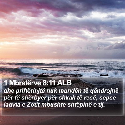 1 Mbretërve 8:11 ALB Bible Verse Image