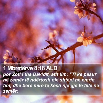1 Mbretërve 8:18 ALB Bible Verse Image