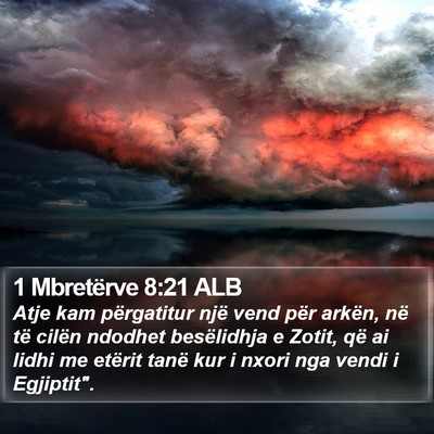 1 Mbretërve 8:21 ALB Bible Verse Image