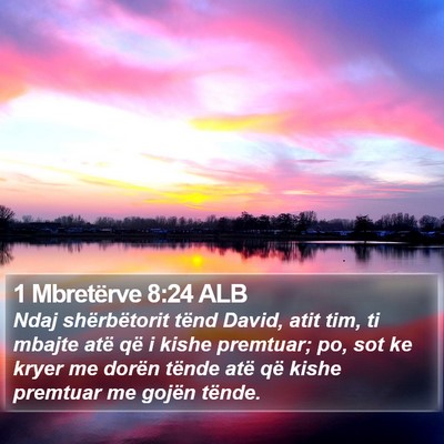 1 Mbretërve 8:24 ALB Bible Verse Image