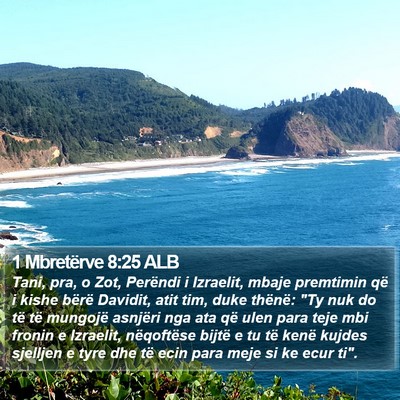 1 Mbretërve 8:25 ALB Bible Verse Image