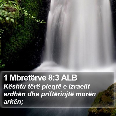 1 Mbretërve 8:3 ALB Bible Verse Image