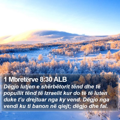 1 Mbretërve 8:30 ALB Bible Verse Image