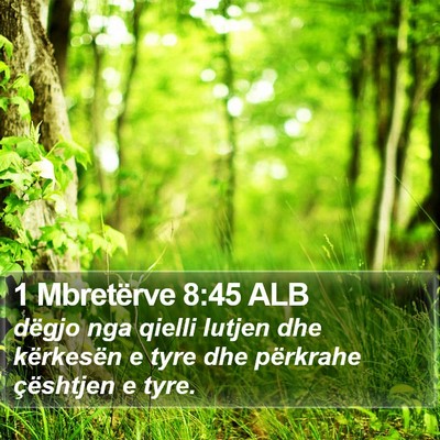 1 Mbretërve 8:45 ALB Bible Verse Image