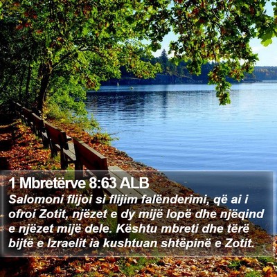 1 Mbretërve 8:63 ALB Bible Verse Image