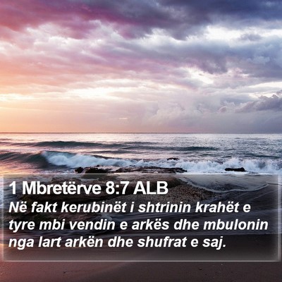 1 Mbretërve 8:7 ALB Bible Verse Image