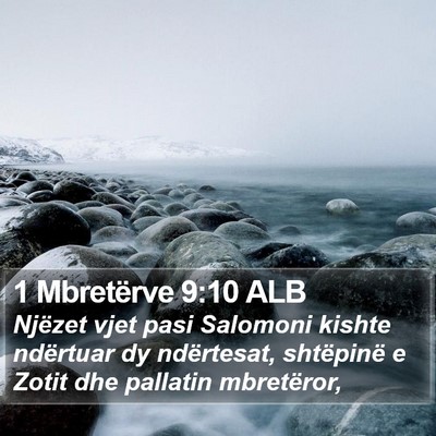 1 Mbretërve 9:10 ALB Bible Verse Image