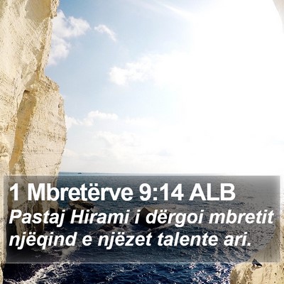 1 Mbretërve 9:14 ALB Bible Verse Image