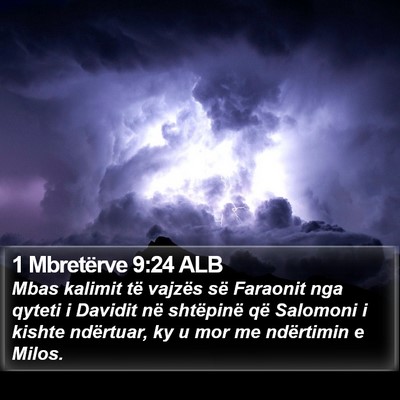 1 Mbretërve 9:24 ALB Bible Verse Image