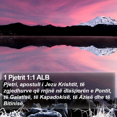 1 Pjetrit 1:1 ALB Bible Verse Image