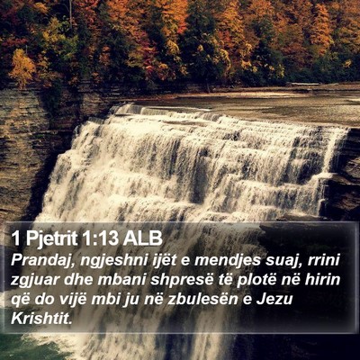 1 Pjetrit 1:13 ALB Bible Verse Image