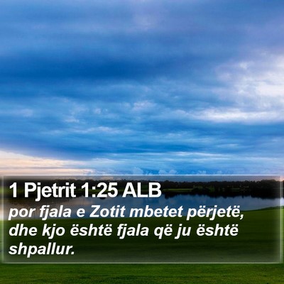 1 Pjetrit 1:25 ALB Bible Verse Image