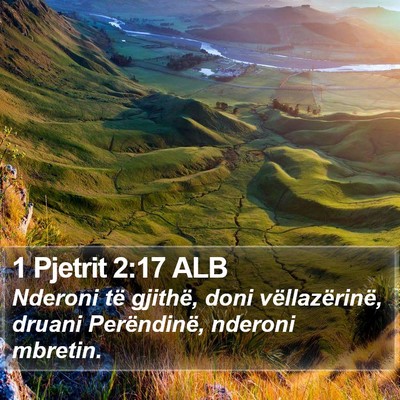 1 Pjetrit 2:17 ALB Bible Verse Image