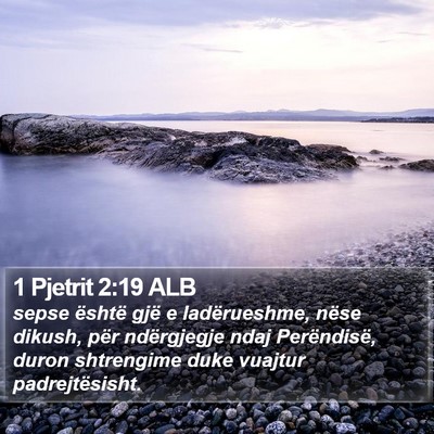 1 Pjetrit 2:19 ALB Bible Verse Image