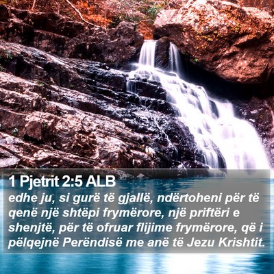 1 Pjetrit 2:5 ALB Bible Verse Image