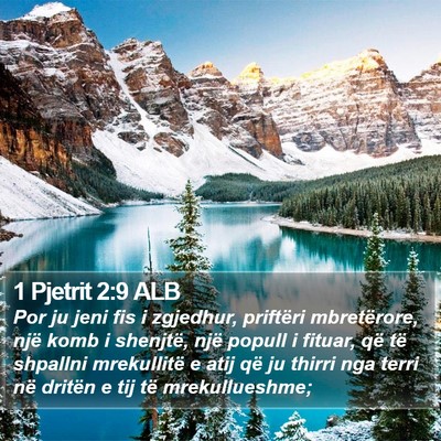 1 Pjetrit 2:9 ALB Bible Verse Image