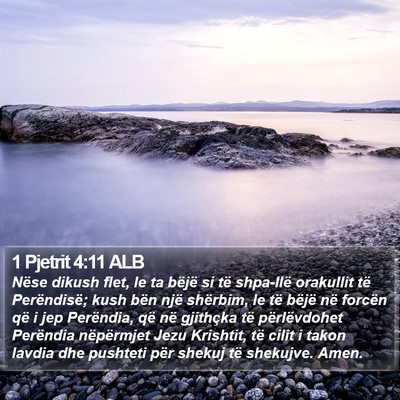 1 Pjetrit 4:11 ALB Bible Verse Image