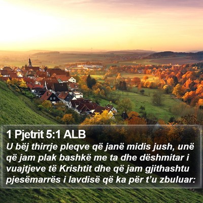 1 Pjetrit 5:1 ALB Bible Verse Image