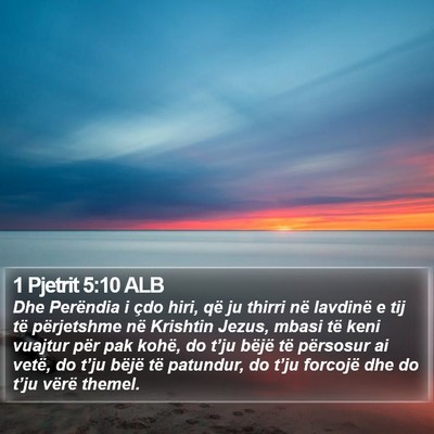 1 Pjetrit 5:10 ALB Bible Verse Image