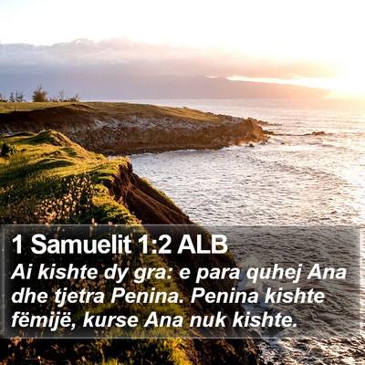 1 Samuelit 1:2 ALB Bible Verse Image