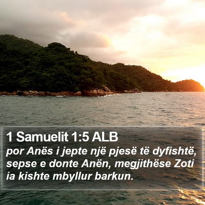 1 Samuelit 1:5 ALB Bible Verse Image