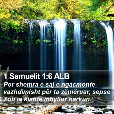 1 Samuelit 1:6 ALB Bible Verse Image