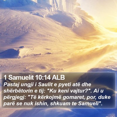 1 Samuelit 10:14 ALB Bible Verse Image