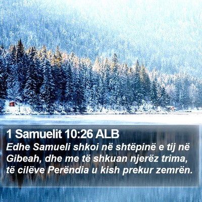 1 Samuelit 10:26 ALB Bible Verse Image