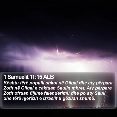 1 Samuelit 11:15 ALB Bible Verse Image