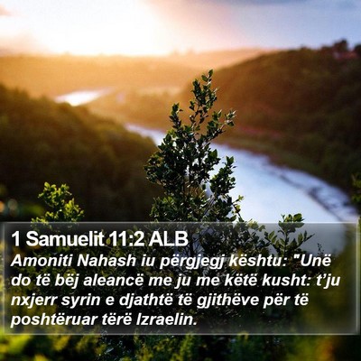 1 Samuelit 11:2 ALB Bible Verse Image