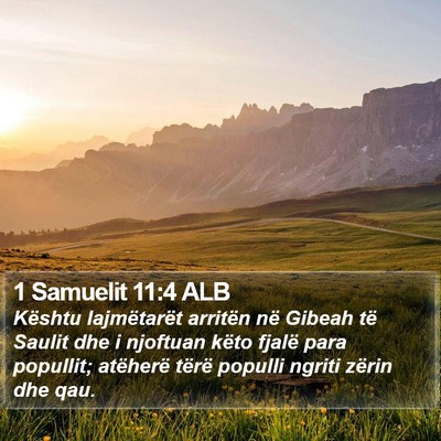 1 Samuelit 11:4 ALB Bible Verse Image