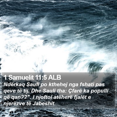 1 Samuelit 11:5 ALB Bible Verse Image