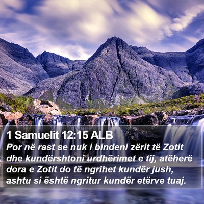 1 Samuelit 12:15 ALB Bible Verse Image