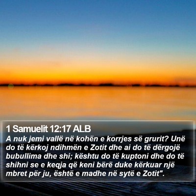 1 Samuelit 12:17 ALB Bible Verse Image