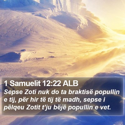 1 Samuelit 12:22 ALB Bible Verse Image