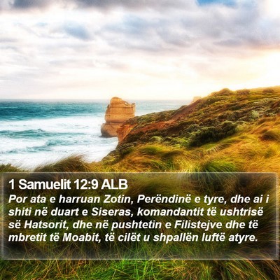 1 Samuelit 12:9 ALB Bible Verse Image