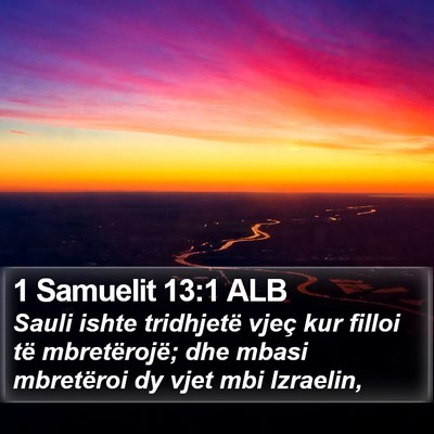 1 Samuelit 13:1 ALB Bible Verse Image