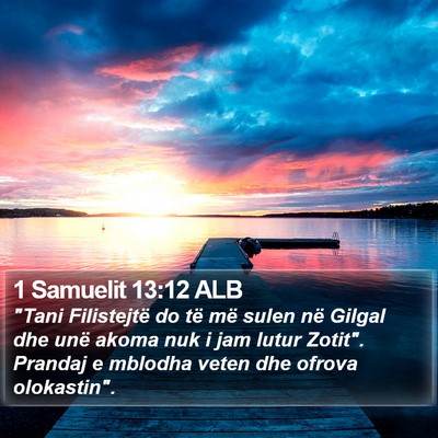1 Samuelit 13:12 ALB Bible Verse Image