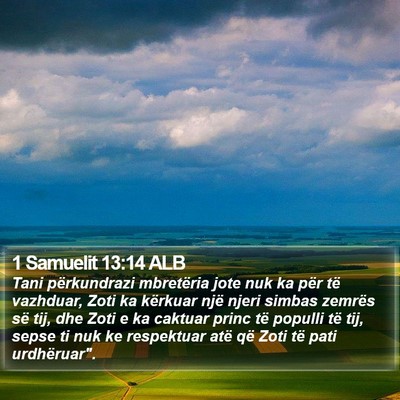 1 Samuelit 13:14 ALB Bible Verse Image