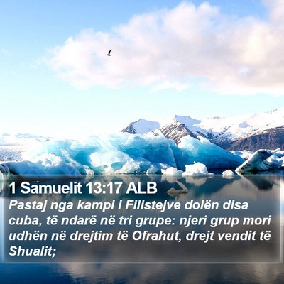 1 Samuelit 13:17 ALB Bible Verse Image