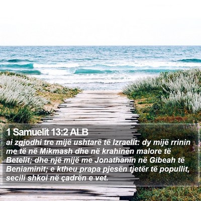 1 Samuelit 13:2 ALB Bible Verse Image