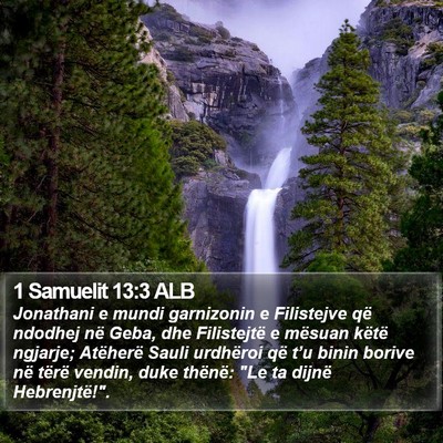 1 Samuelit 13:3 ALB Bible Verse Image