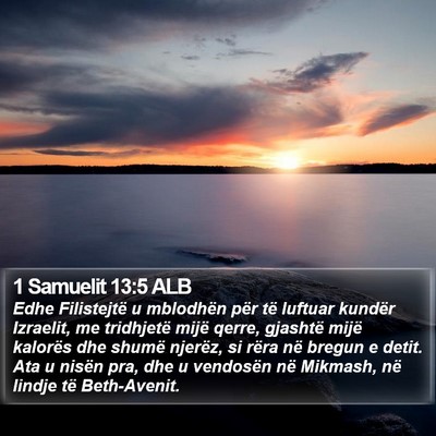1 Samuelit 13:5 ALB Bible Verse Image
